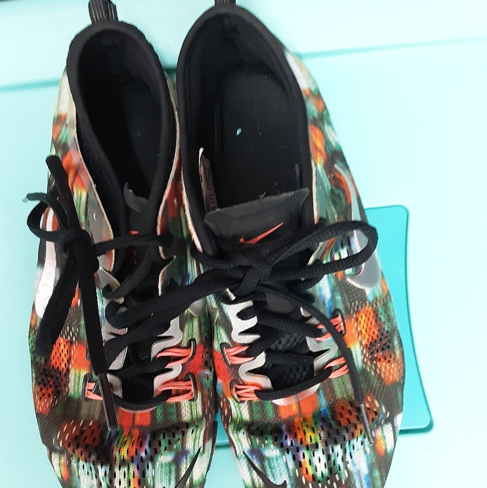 Nike Free Flyknit 5.0 Women's Multi Colored Sneakers Size 7 - Picture 15 of 16